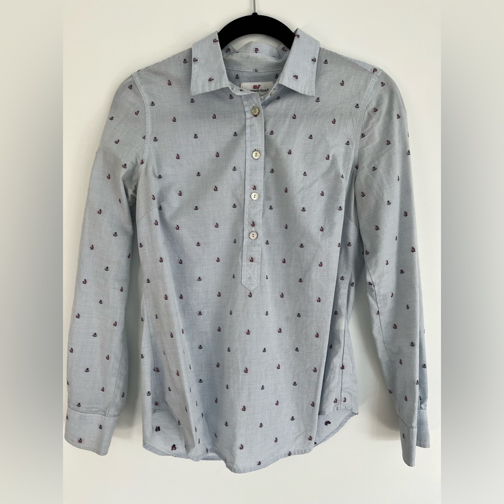 Vineyard Vines Button Up Blouse
